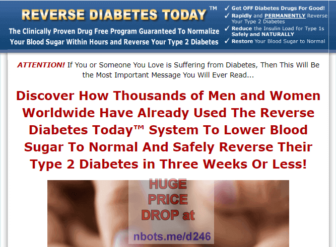 Image of Reverse Diabetes Today Matt Traverso Website.