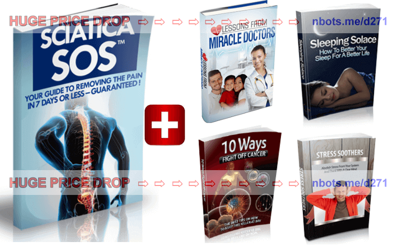 Image of All Materials Included in the SCIATICA SOS Download.