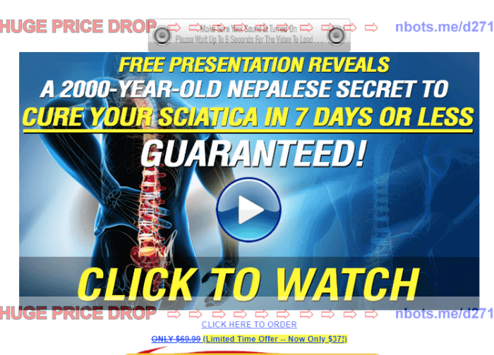 Image of Sciatica Sos Glen Johnson Website.