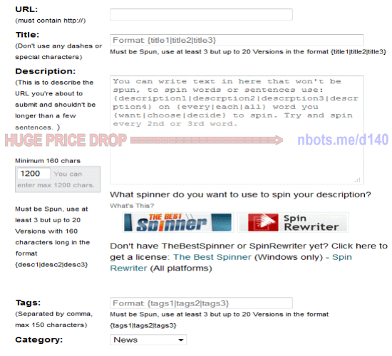 Image of Social Monkee Members Area to Build Social Backlinks.