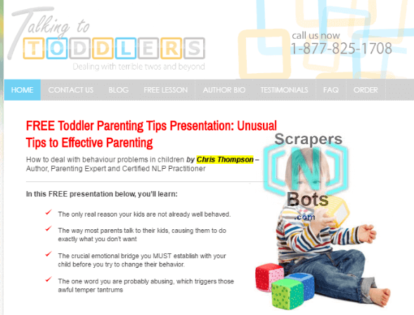 Talking To Toddlers Chris Thompson Website.