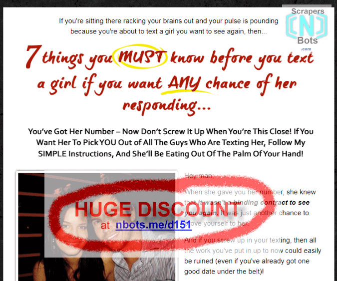 Text That Girl Race Depriest Website.