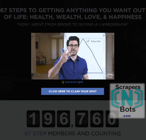 The 67 Steps Tai Lopez Membership Website.