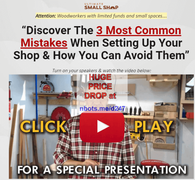 Image of The Ultimate Small Shop Ralph Chapman Website.