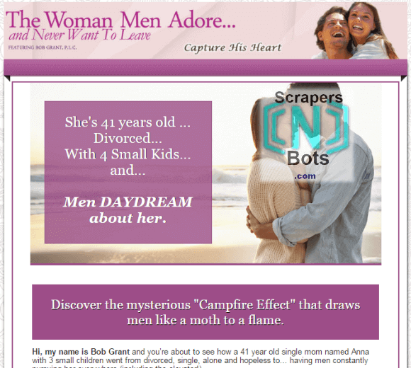 The Women Men Adore Bob Grant Website.