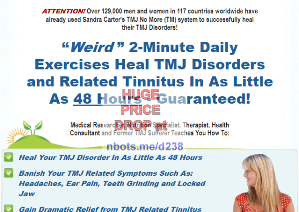 Image of Tmj No More Sandra Carter Website.