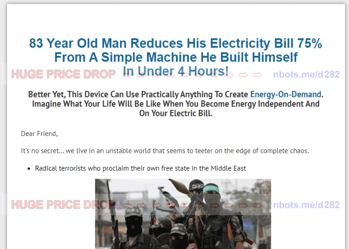 Image of The Wise Generator Website.