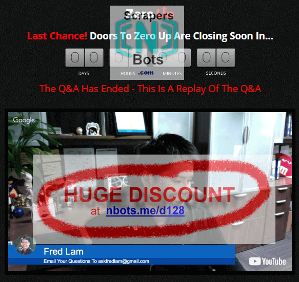 Zero Up Fred Lam Website.