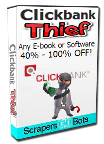 Clickbank Thief software box.