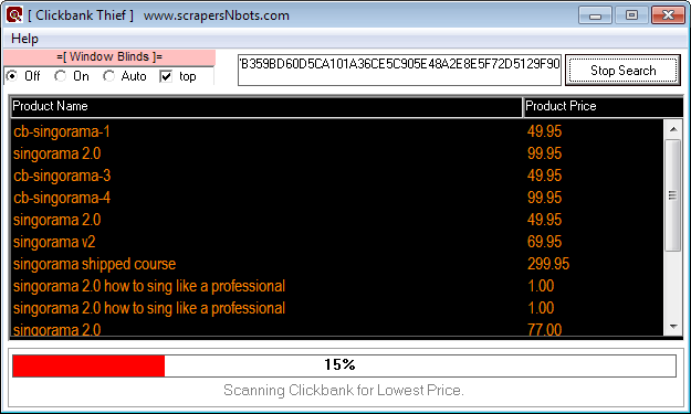 Image of Discounts And Other Downloads Related To Singorama Discovered By Clickbank Thief Software.