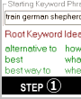 Enter a good, root or starting keyword phrase. The software has a creativity module built in that helps stimulate your imagination for additional starting keyword phrases to create the largest list possible of very long tail, ZERO completition keyword phrases.