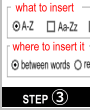 Select options for scraping the Google auto complete such as where to insert letters to invoke the auto complete dropdown for scraping.