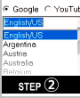 Select your Google country for auto complete scraping. Google Auto Complete Scraper has every major country in the list including United States (most often recommended), Argentina, Austria, Australia, Belgium, Brazile, Chile, Columbia, Costa Rica, Denmark, Finland France, Germany, Indonesia, Italy, Malaysia, Mexico, New Zealand, Netherlands, Norway, Peru, Philliplines, Poland, Portugal, Romania, Russia, Spain, Sweden Switzerland, UK/England