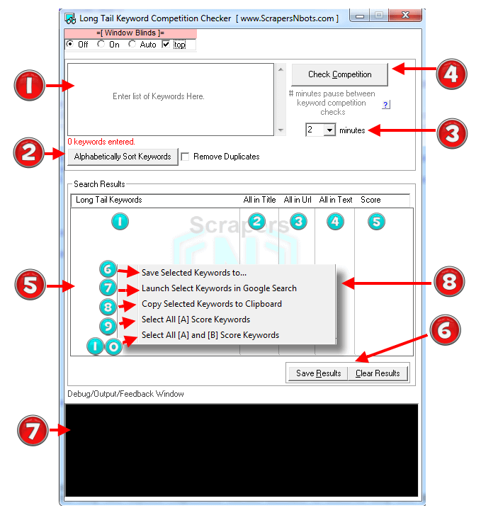 Image of Long Tail Keyword Competition Checker Software.