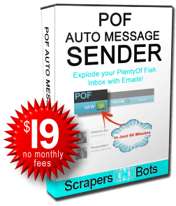 POF Auto Message Sender software box.