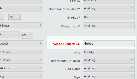 Make sure Display Type is GALLERY and not DETAILED.