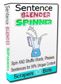 Image of Sentence Blender Spinner software box.