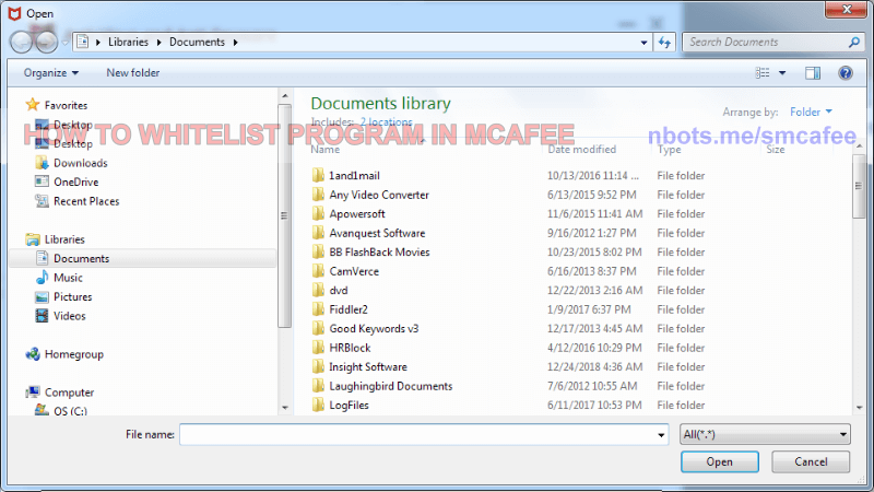 Image of 10 Mcafee Antivirus Find Files Firewall Allow Dialog Box.
