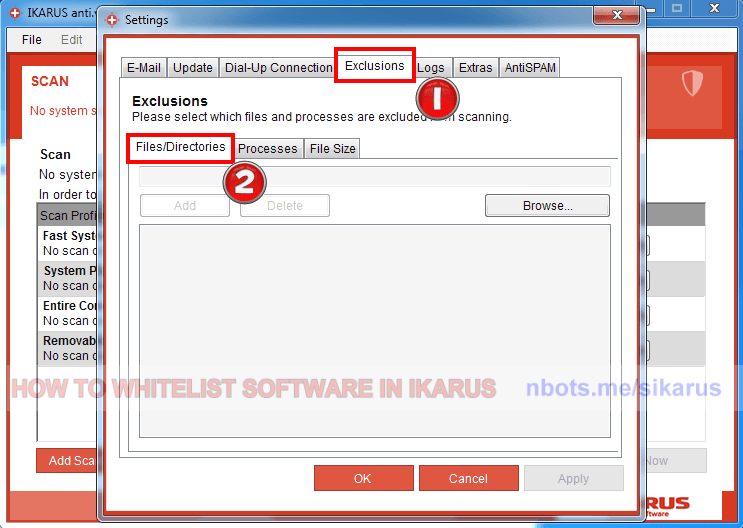 IKARUS Antivirus False Positive? 🚩 How to Set File/folder