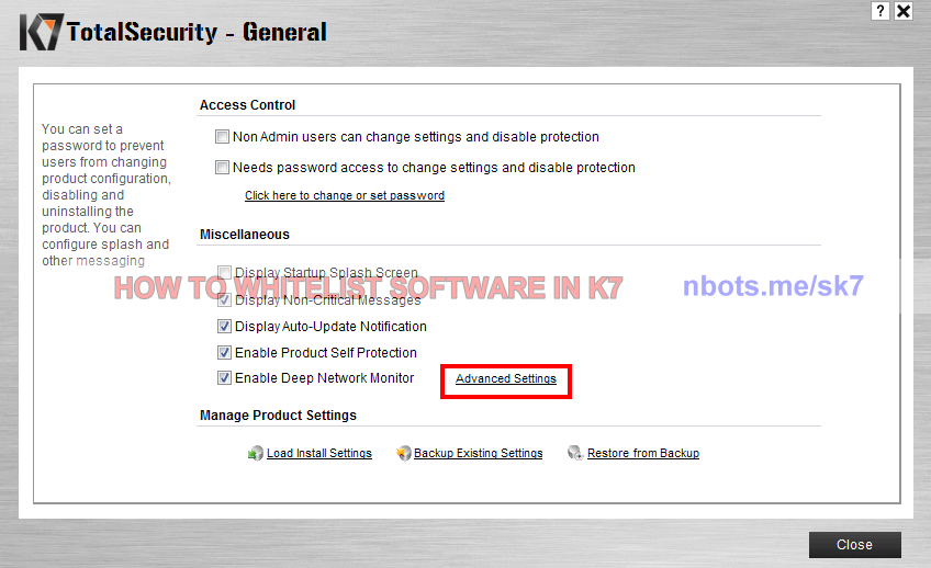 How to disable k7 antivirus premium temporarily