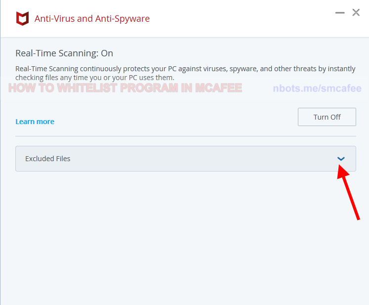 Image of 2 Mcafee Antivirus Real Time Scanning Window.