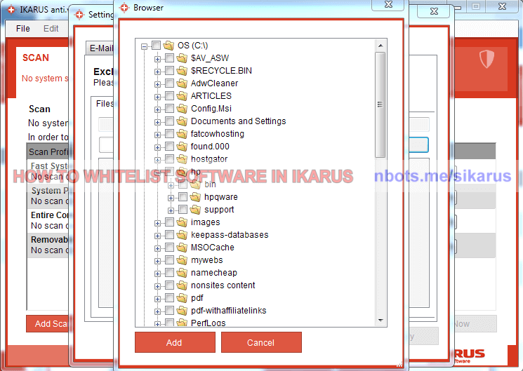 IKARUS Antivirus False Positive? 🚩 How to Set File/folder