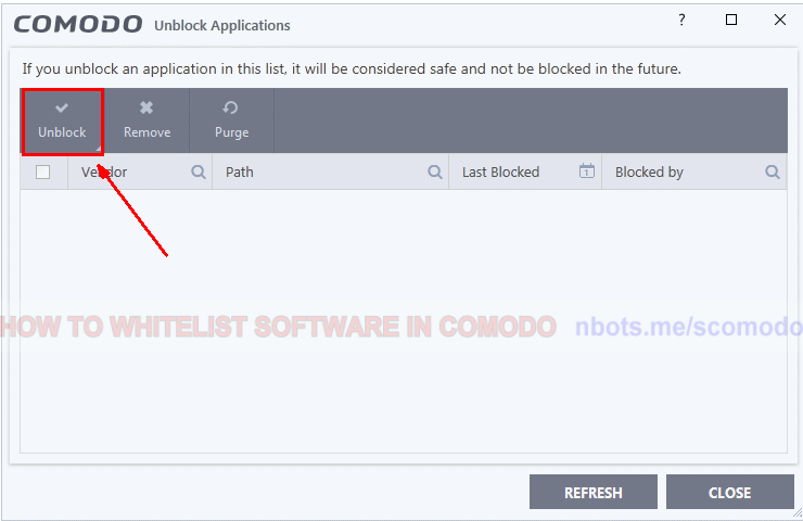 Image of 9 Comodo Antivirus Unblock Applications Grid.