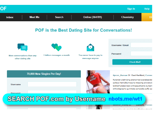 Pof Username Search Sers N Bots.