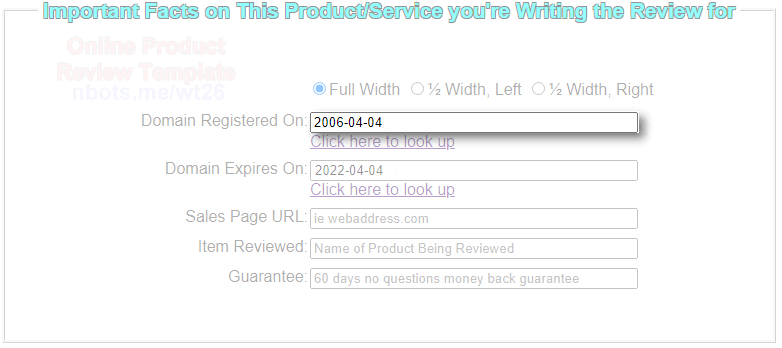 Image of Step 8 Enter Domain Registered On Date. Image of Step 8 Enter Domain Registered On Date.